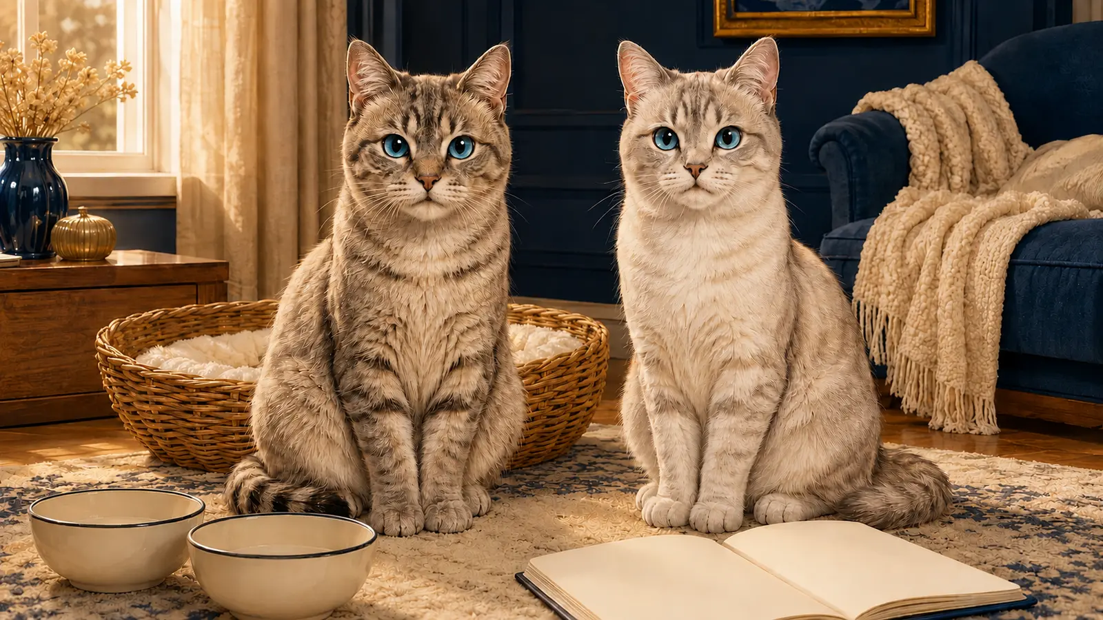 Deux Ghost partagent une calculatrice pour estimer le budget de deux chats.